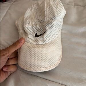 Nike Cream Mesh Cap with Black Logo